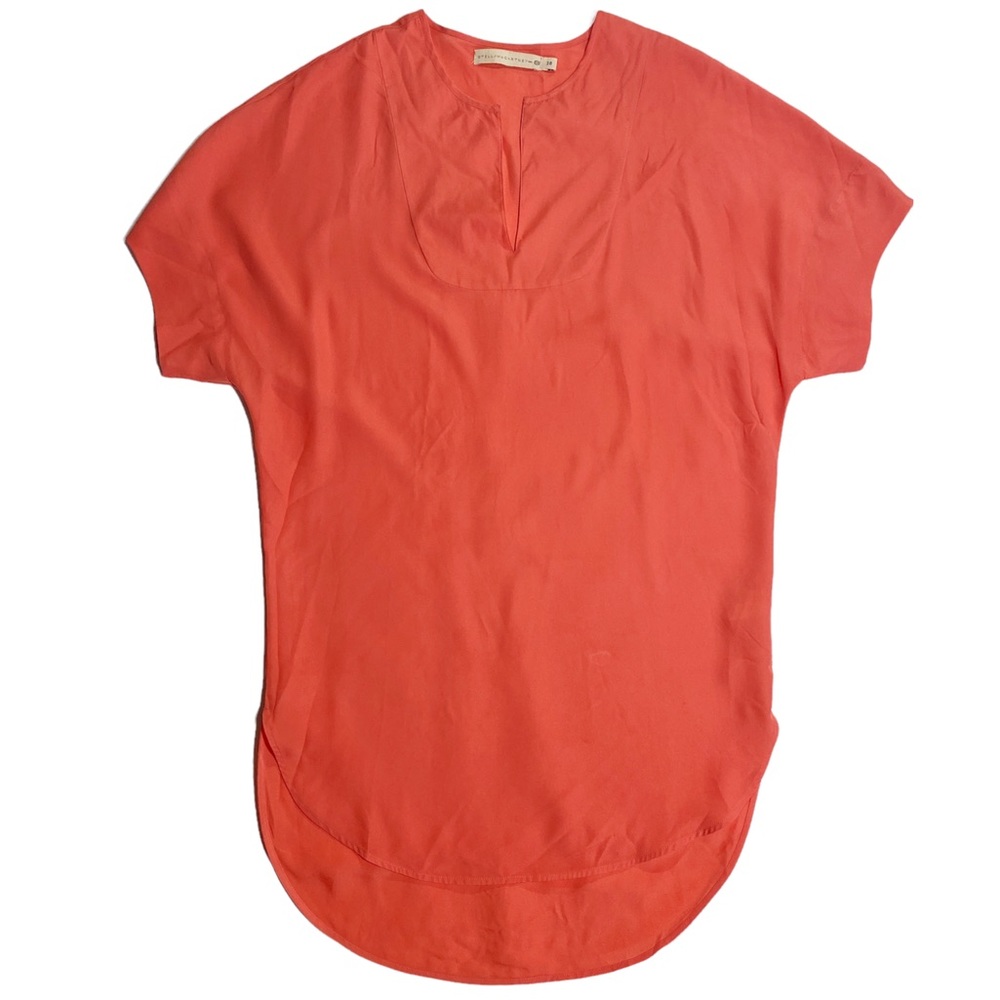 Stella McCartney Para C & A Collaboration Coral Split Neck Tunic Dress